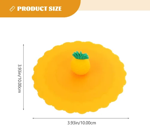Miniatura 4 de Cabilock 6 tapas elásticas para tazas, con forma de cactus, pajilla, tazas de silicona, utensilios de cocina