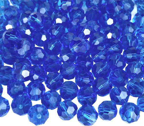 Miniatura 15 de Jmassyang 100 Piezas 8mm Cuentas de Cristal de Vidrio Facetado Redondo, Cuentas Espaciadoras para Hacer Joyas, Pulseras, Collares, Aretes, Campanas