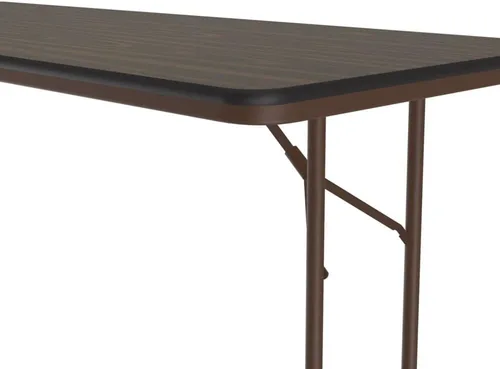 Miniatura 3 de Correll - Mesa plegable de utilidad resistente, parte superior de melamina, fabricada en Estados Unidos, delantal de acero fuerte, 24 x 60 pulgadas