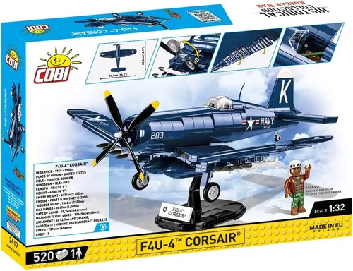 Miniatura 2 de COBI Colección Histórica Guerra de Corea F4U-4 ™ Corsair® Avión