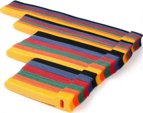 Bridas para cables, 180 unidades, 4+6+8+10 pulgadas, reutilizables, multicolor, organizador de cables, organizador de cables ajustable para gestión