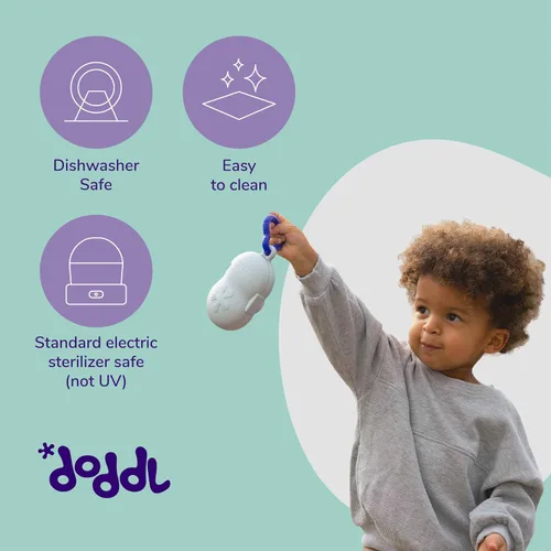 Miniatura 6 de doddl Estuche de utensilios de viaje para niños pequeños, se adapta a juegos de tenedores, cucharas y cuchillos, se engancha a bolsas y cochecitos