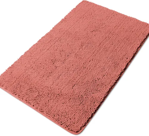 Miniatura 14 de Yeaban Alfombras pequeñas de baño de felpilla de 12 x 12 pulgadas, absorbentes y lavables, antideslizantes, de felpa y suaves para baño, ducha