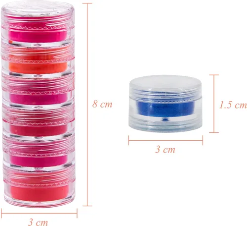 Miniatura 2 de Duufin Polvo de uñas de pigmento de 54 colores, polvo luminoso iridiscente, brillo perlado, polvo de uñas de alto brillo, pigmento de uñas para arte