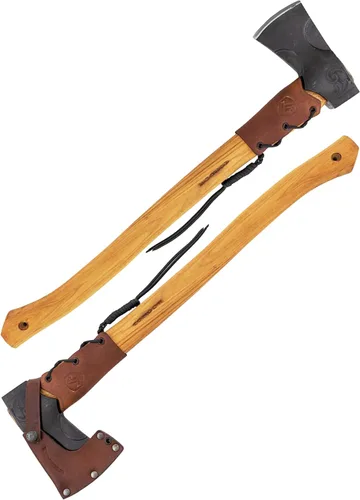 Miniatura 8 de Condor Tool & Knife Blue River Tomahawk - Tomahawk táctico de alta calidad con hoja de acero de alto carbono 1095 - Mango ergonómico de nogal