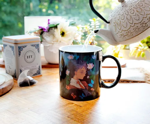Miniatura 3 de Taza de cerámica estilo anime de Harry Potter y Hermione Granger Taza de café grande para té, expreso, cacao Capacidad para 20 onzas
