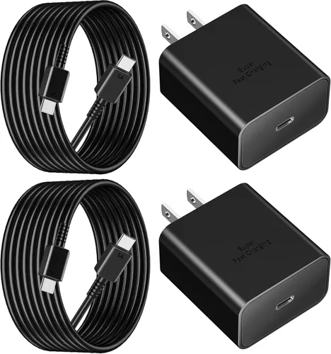 Miniatura 10 de [Certificado MFi de Apple] Cargador para iPhone 17 de carga rápida, Linocell 4 unidades de 60 W, cargador USB C de doble puerto, adaptador de Blanco