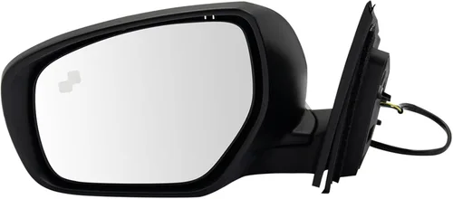 Miniatura 175 de TRQ Espejo plegable con calefacción eléctrica del lado del conductor con indicador de punto ciego pintura a juego negro liso compatible con Kia