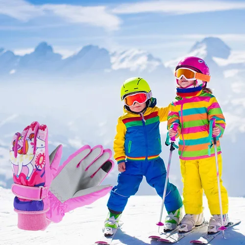 Miniatura 107 de Guantes de nieve para hombre y mujer, impermeables, para invierno, cálidos, para esquí, snowboard, guantes para mujer