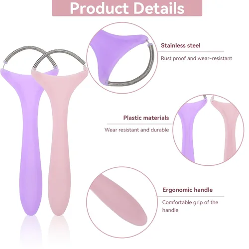 Miniatura 4 de 2 unidades de removedor de vello facial de primavera, depiladora facial portátil para mujeres, herramientas de depilación facial Rem Spring