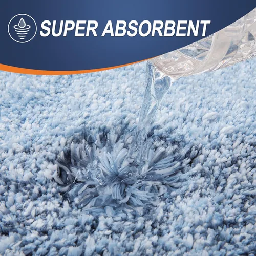 Miniatura 5 de OLANLY Juego de 2 alfombras de baño de microfibra suave y absorbente, antideslizantes, se pueden lavar y secar a máquina, alfombras de baño peludas