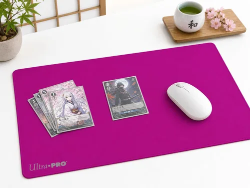 Miniatura 2 de Ultra Pro Juego de cartas con tapete de juego rosa sólido
