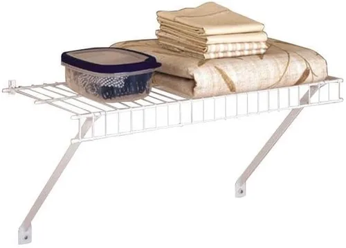Miniatura 17 de Rubbermaid: kit de estante de lino para montaje directo, longitud de 3 pies, color blanco