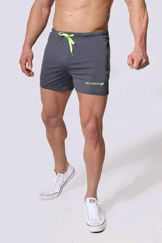 Miniatura 3 de Jed North Pantalones cortos ajustados de 4 pulgadas para hombre, para culturismo, entrenamiento, gimnasio, correr, pantalones cortos ajustados