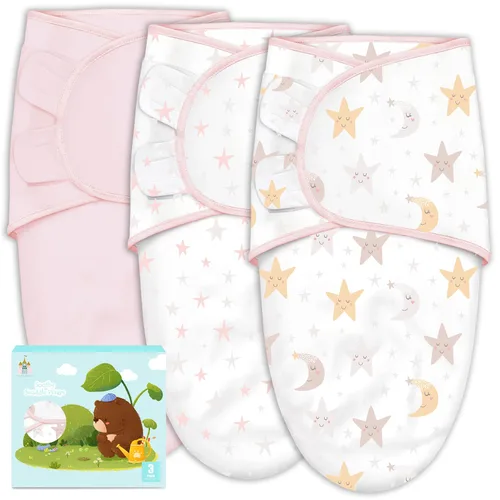Miniatura 8 de Cute Castle 3 paquetes de sacos de dormir para bebé - Saco de dormir para recién nacido - Manta para envolver ergonómica para bebé para niños y Azul