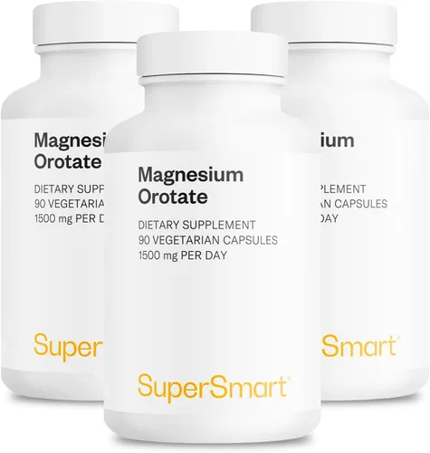Miniatura 9 de Supersmart - Orotato de magnesio 1500 mg por día (alta absorción) - Relajante muscular y salud cardíaca - Alivio del estrés y apoyo para dormir