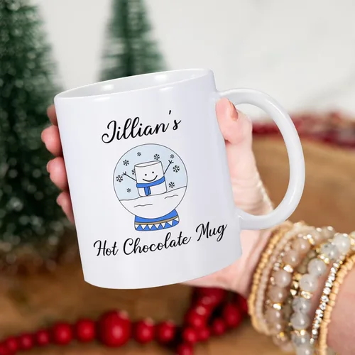 Miniatura 5 de COLBEAR Taza de café de Navidad con nombre personalizado, cerámica de 11 onzas, taza de cacao caliente personalizada, regalo para niños, apto