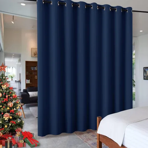 Miniatura 68 de RYB HOME - Cortinas extra largas con bloqueo de luz, persianas opacas insonorizadas para privacidad para cine en casa, oficina, fondo de patio, sala