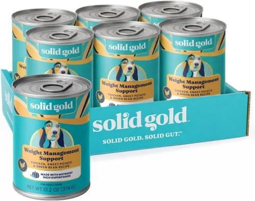Miniatura 16 de Solid Gold Alimento húmedo para perros con alto contenido de proteínas, ladrando en la luna, sin granos con carne de res real, lata de 6