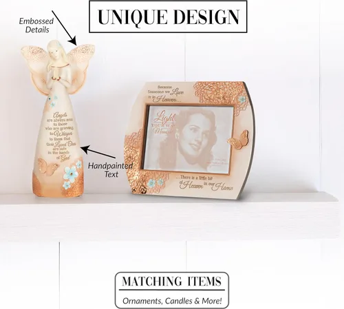 Miniatura 4 de Pavilion Gift Company 19044 Light Your Way Memorial Loved Ones Figura de Ángel, 9 Pulgadas, Color Arena