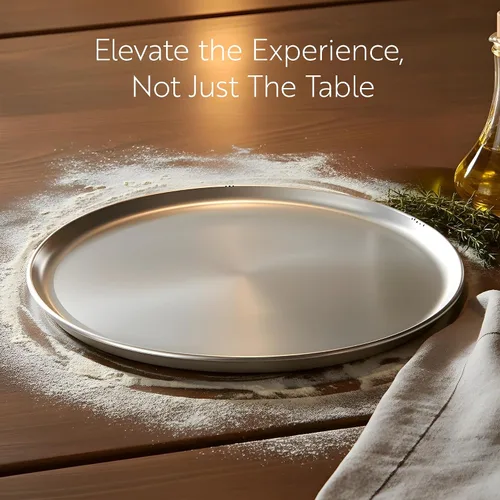 Miniatura 5 de Restaurantware Met Lux - Bandeja de cocina para pizza comercial de 10 pulgadas, 1 bandeja de cocina para pizza estilo cupé – Bandeja redonda