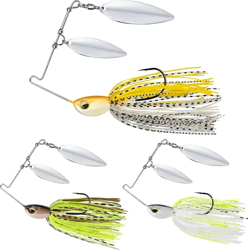 Miniatura 9 de TRUSCEND Cebos Giratorios de Pesca Swim o Jig para Agua Dulce y Salada, Señuelos de Pesca Rooster Tail para Trucha Lubina Lucioperca Crappie Salmón