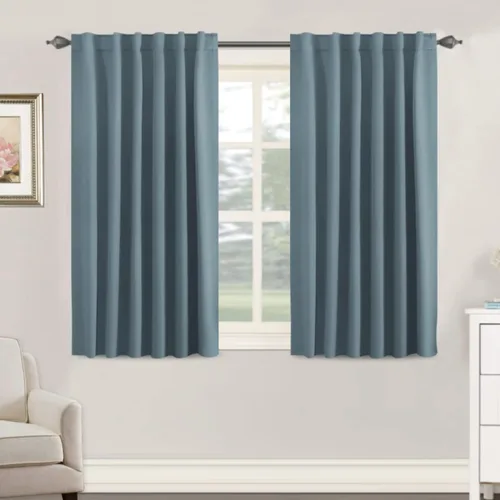 Miniatura 71 de H.VERSAILTEX Cortinas opacas con aislamiento térmico, paneles de tratamiento de ventana, cortinas opacas para oscurecer la habitación, cortinas Gris