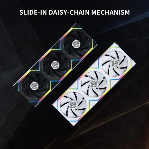 Miniatura 3 de Lian Li UNI Fan SL Inalámbrico (Pala Invertida) 120mm Ventilador ARGB - Paquete Triple - Señal Inalámbrica de 2.4 GHz para Control de RGB
