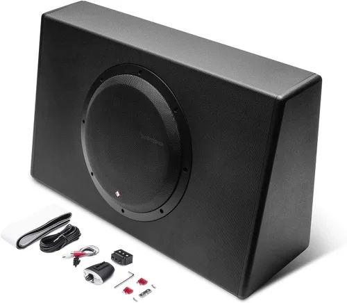 Rockford Fosgate Punch P300-12T Subwoofer amplificado de 12" de 300W para camiones, caja sellada - Negro