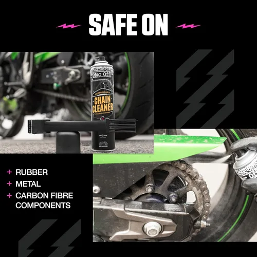 Miniatura 5 de Muc-Off Limpiador de cadena de motocicleta, 16.9 onzas líquidas - Spray de cadena y desengrasante para limpieza - para dentro y fuera de carretera