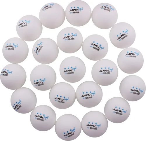 Miniatura 11 de MAPOL Pelota de tenis de mesa de práctica avanzada de 60/22 unidades, 3 estrellas, 40+