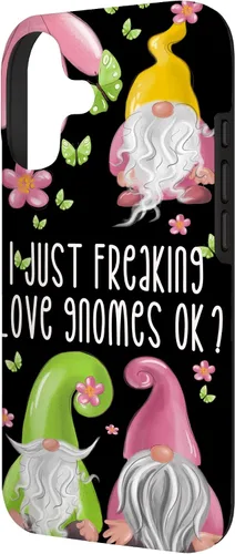 Miniatura 2 de Funda de gnomo floral de primavera para mujeres y niñas, lindo diseño de gnomos de verano para iPhone 17