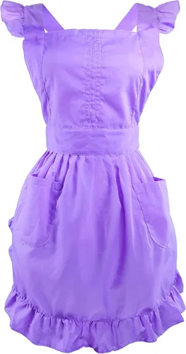 Miniatura 7 de Delantal retro ajustable con bolsillos, tamaño pequeño a grande para mujer de LilMents