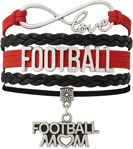 Miniatura 6 de Sportybella Pulsera de fútbol para mamá, pulsera de fútbol para mamá, pulsera de fútbol para madres de fútbol americano