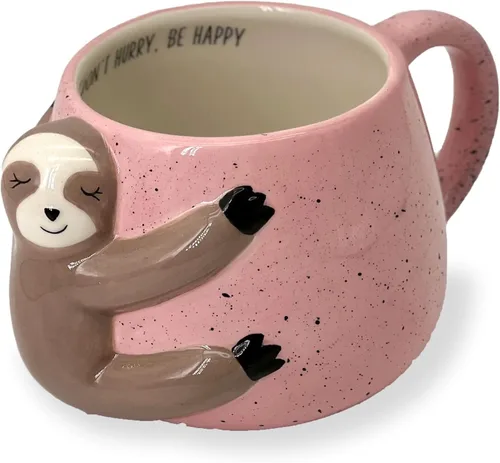 Miniatura 10 de VOTUM Taza de cerámica negra con gato blanco para café o té - Taza con forma de animal con diseños impresos a mano - Bonito regalo hecho a mano