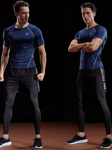 Miniatura 6 de NELEUS Camisetas de compresión para hombre