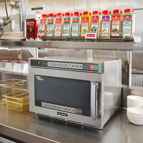 Miniatura 7 de Sharp R-CD1800M - Horno de microondas comercial, TwinTouch resistente con doble touchpads, 1800 vatios, 0.75 pies cúbicos de capacidad, acero