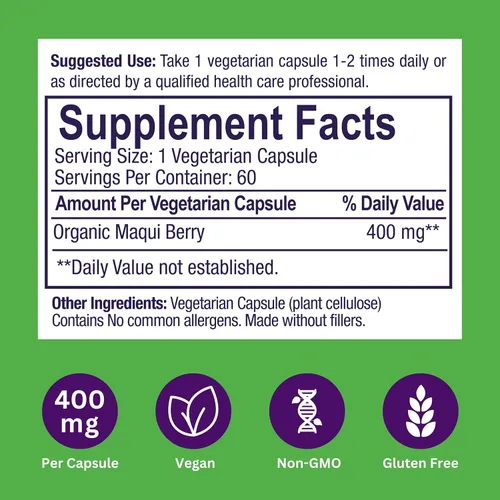 Miniatura 8 de Paradise Herbs Paquete antioxidante Maqui Berry + ORAC Energy Greens