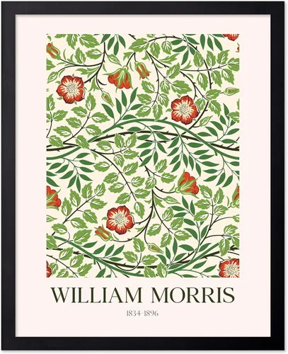 Miniatura 65 de Poster Master Póster vintage de William Morris, estampado de patrón retro de Santiago, arte de flores, arte de patrón textil, regalo para hombres