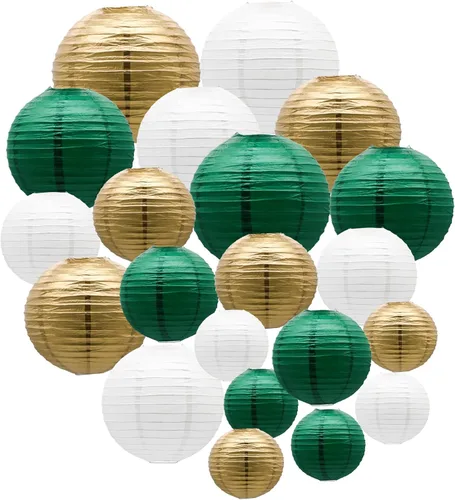 Miniatura 9 de Faroles de papel decorativos, linternas colgantes redondas, suministros de fiesta para graduación, despedida de soltera, género, neutro, baby