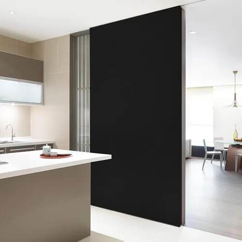 Miniatura 4 de Homease Papel Tapiz Negro Sólido 24 x 196 pulgadas Papel de Contacto Negro Mate Grueso Papel Tapiz Decorativo Despegar y Pegar para Forro de Estante