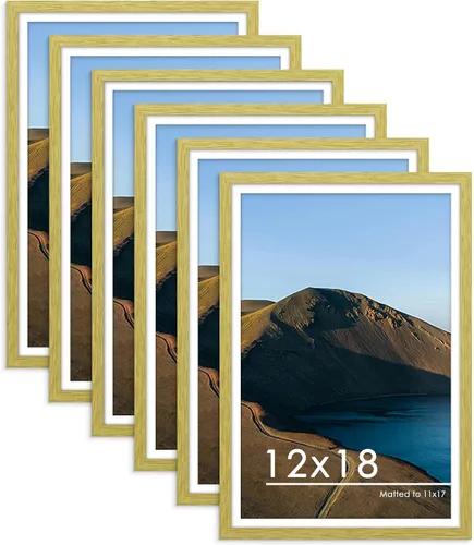 Miniatura 32 de PEALSN - Juego de 6 portarretratos de 5 x 7 pulgadas para fotos de 4 x 6 pulgadas con paspartú/5 x 7 pulgadas sin paspartú, para montaje en Negro