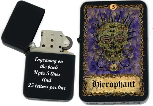 Miniatura 9 de Tarjeta de tarot personalizada, mazo de tarot de huesos eternos mayores, tarjetas coloridas, regalos coleccionables únicos, encendedores a prueba