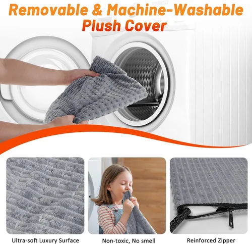 Miniatura 7 de Almohadilla térmica para gatos, cama climatizada impermeable para perros y gatos con temperatura y temporizador ajustables, alfombrilla eléctrica