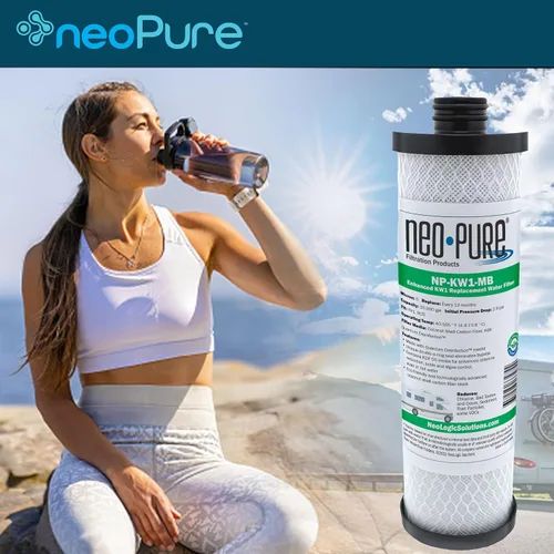Miniatura 3 de Neo-Pure Reemplazo compatible con NP-KW1-MB para filtro de agua WaterPur™ KW1 RV - Ahora disponible como filtro MAX, con purificación de agua