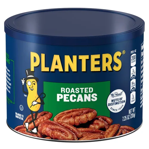 Miniatura 3 de PLANTERS Nueces de pecana tostadas, aperitivos para fiestas, proteína a base de plantas, nueces para hornear, aperitivo rápido para adultos