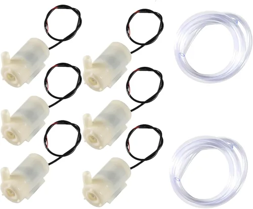 Miniatura 10 de 4 piezas DC 3-5 V micro sumergible mini bomba de agua para acuarios pecera estanque fuente hidropónica jardín