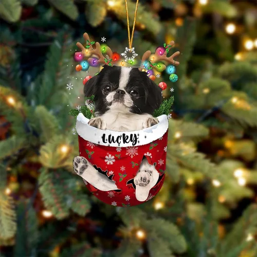 Miniatura 27 de Adorno de Navidad personalizado para perro Airedale Terrier en bolsillo de nieve, adorno para árbol de Navidad, idea de regalo para amantes