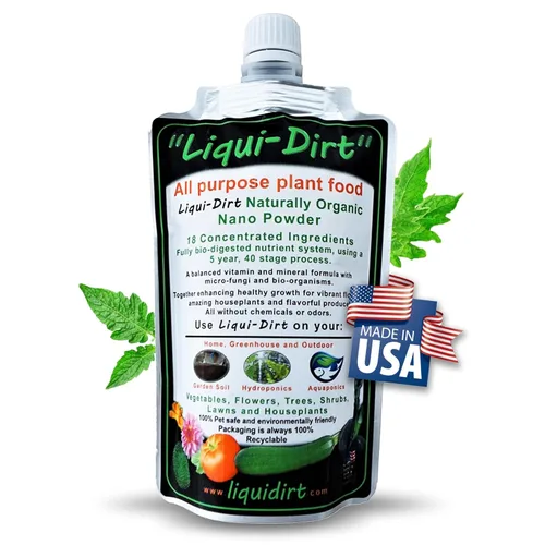 Alimento para plantas naturalmente orgánico – Fertilizante multiusos para plantas de interior, aroideos raros, flores, verduras y hierbas de