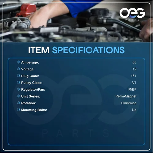 Miniatura 3 de Piezas OEG Nuevo alternador compatible con estuche Holland Farm GM compatible con Jeep Car Truck Ihc International Farmall Tractor Loader Combine